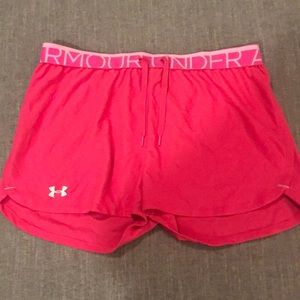Under Armour pink shorts